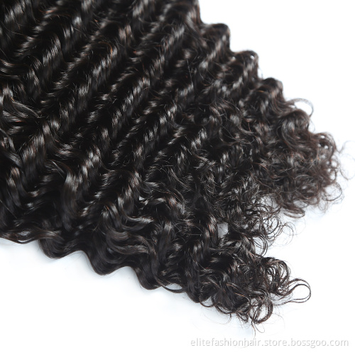 10a Grade Hair Brazilian Virgin Human Hair Bundles Deep Wave 100% Human Hair Bundles High Quality
